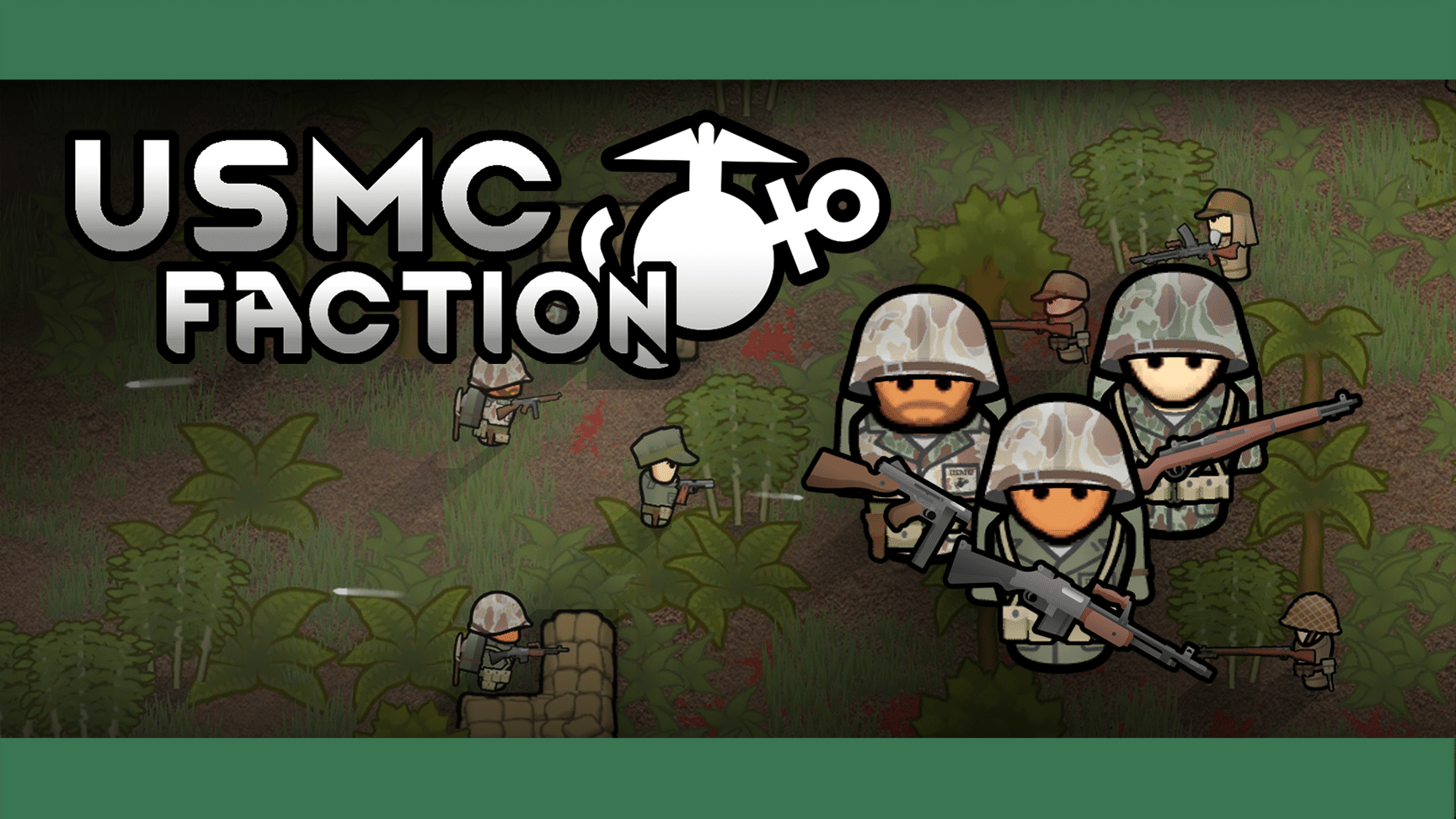 USMC Faction mod preview for RimWorld