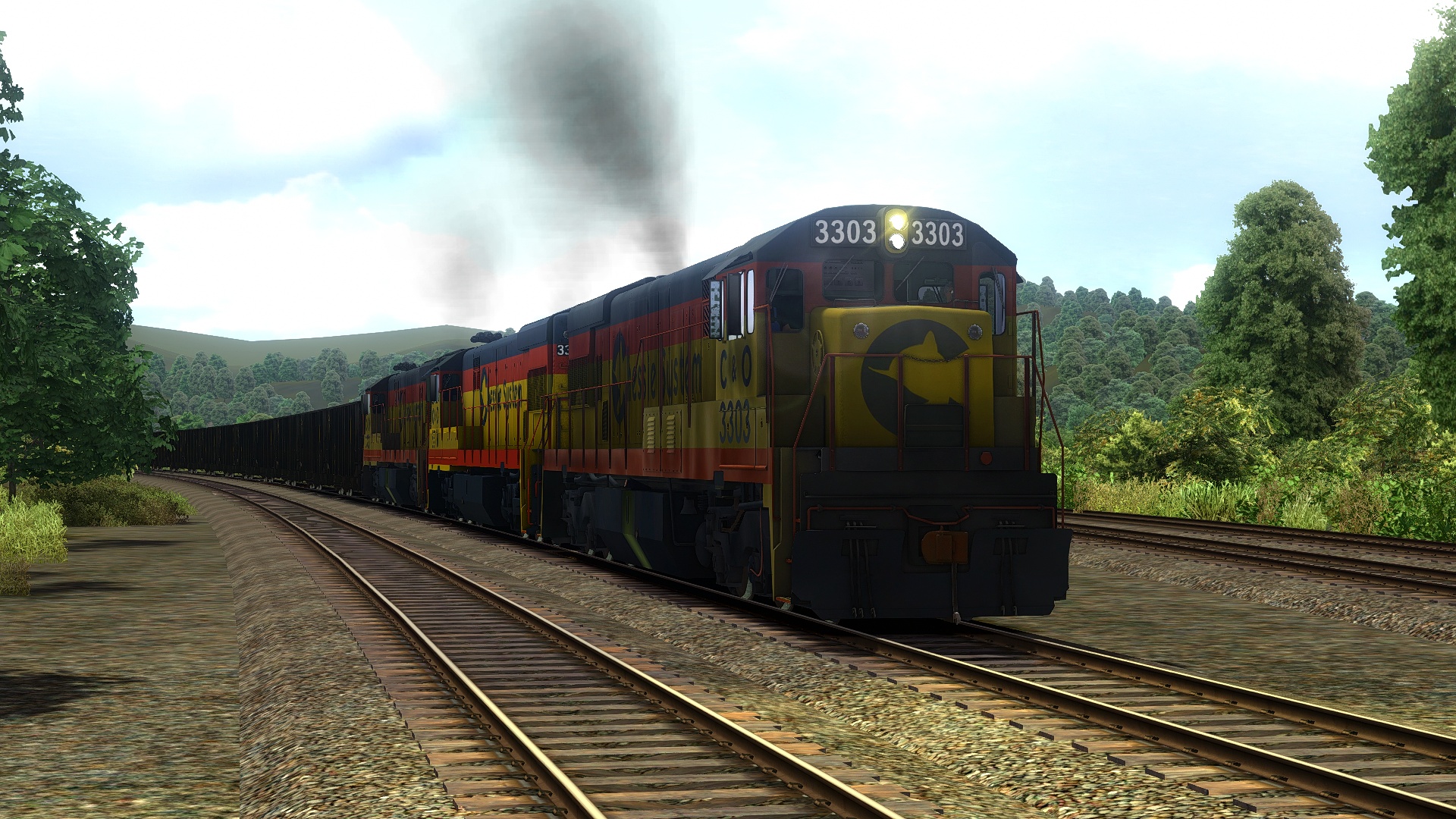 1.0 NORTHBOUND CHESSIE UNIT COAL TRAIN