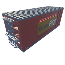 Simple Cargo Shipping Container DC 24pin *Brick Rigs, Red*