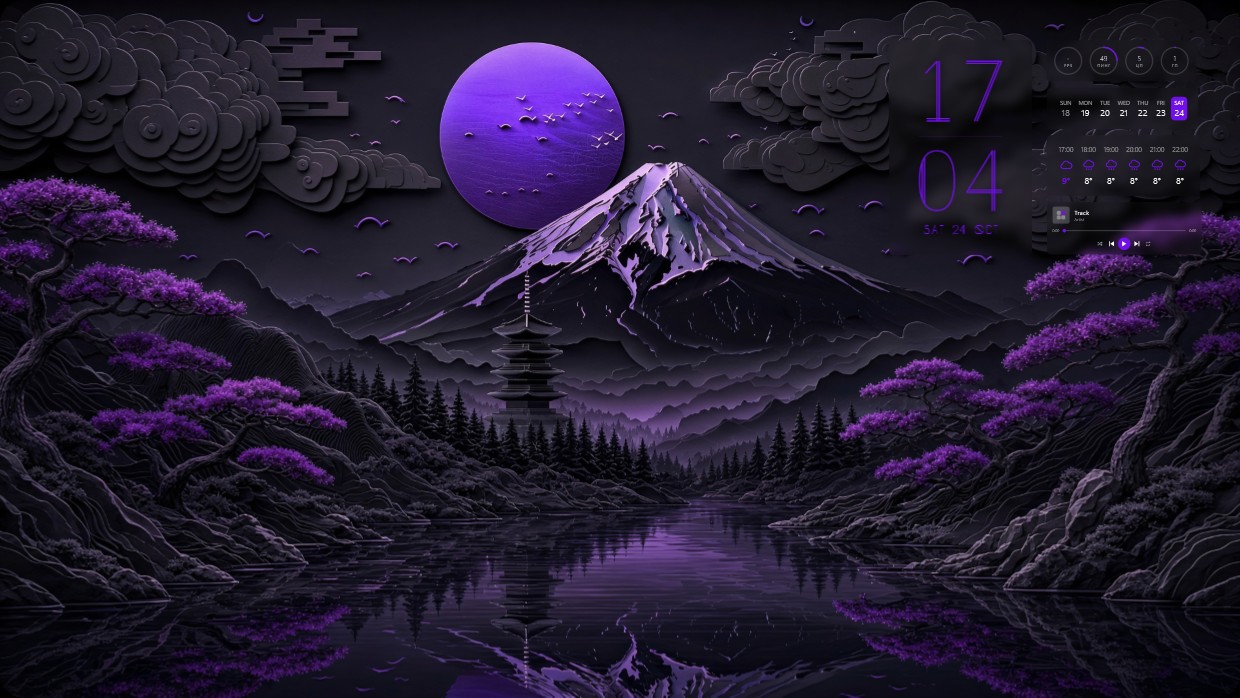 Dark Violet Mountain