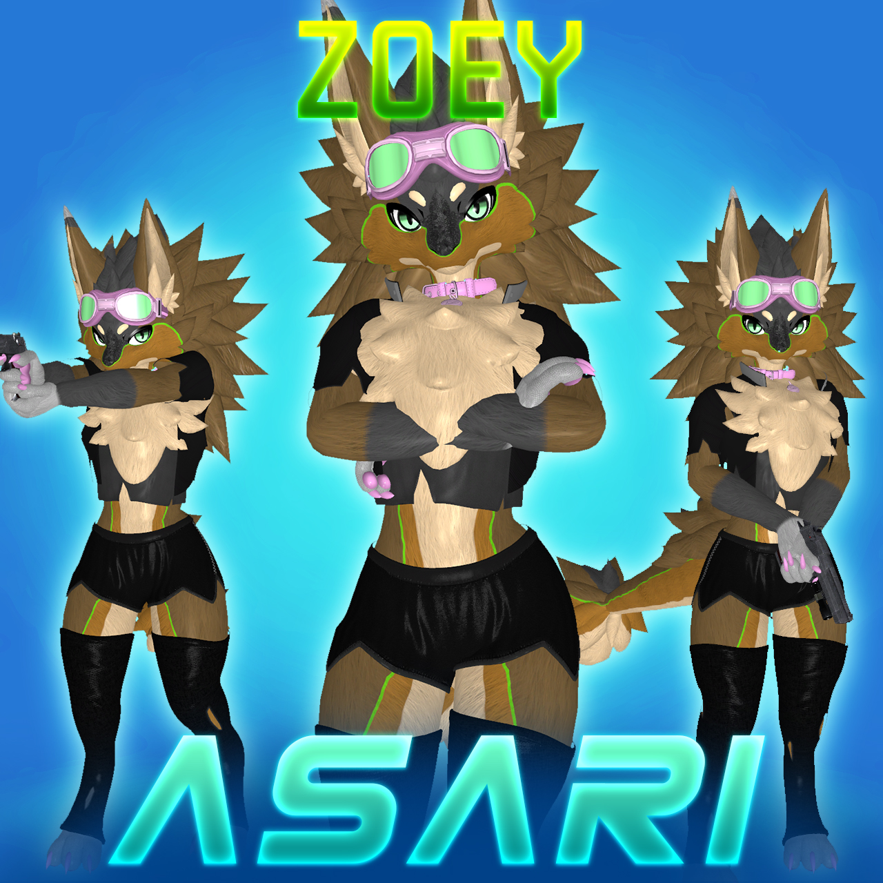 [COMM] VRC: Asari Novabeast - Zoey
