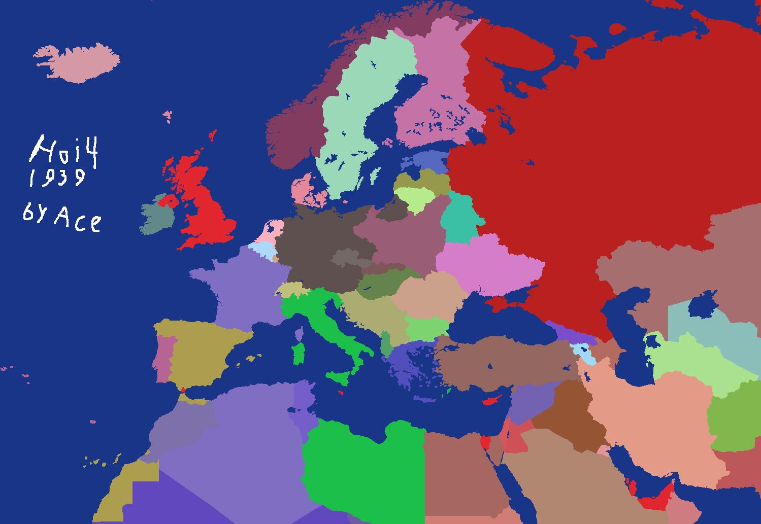 Europe Realistic 1939 hoi4 By Ace (Chaz49)