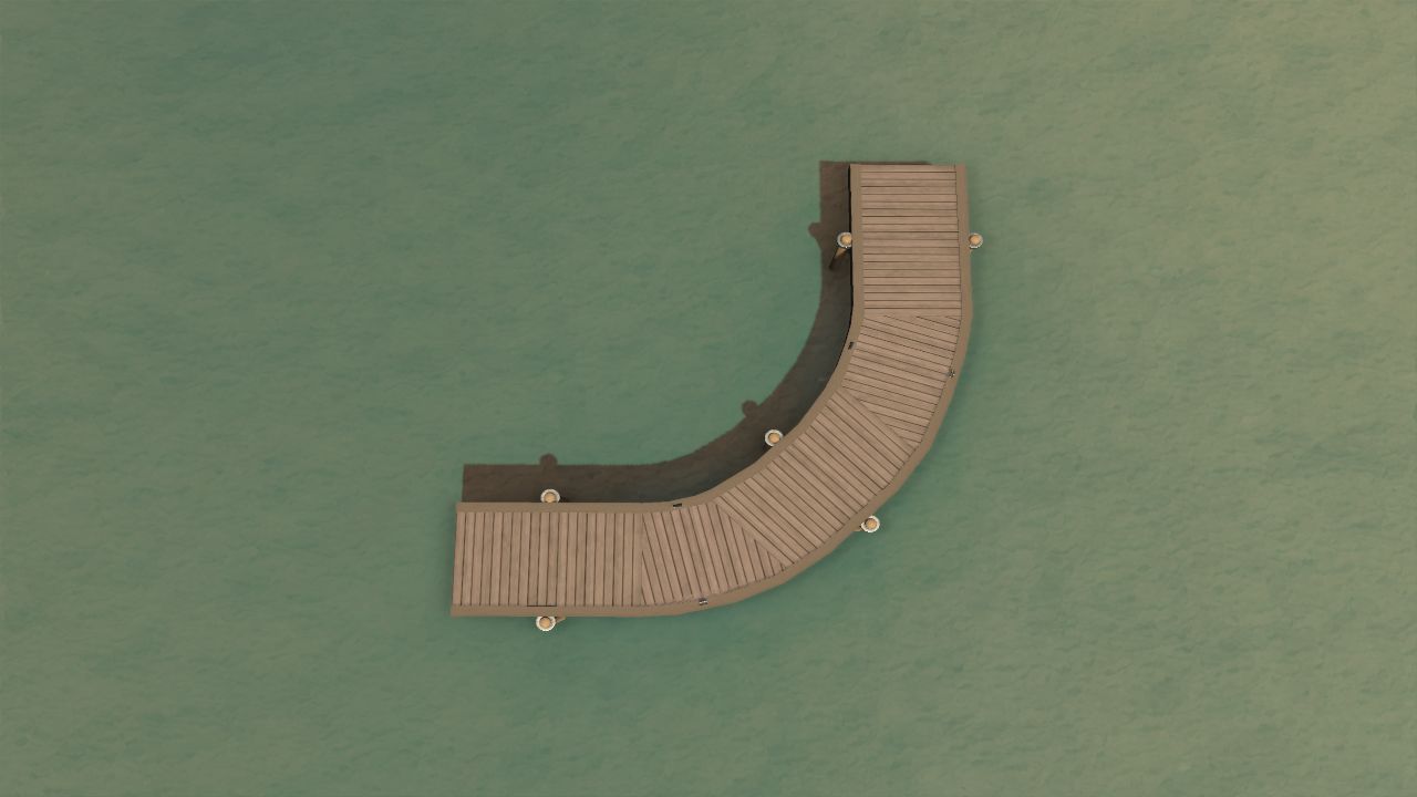 Prehistoric Resort Walkway Corner Large