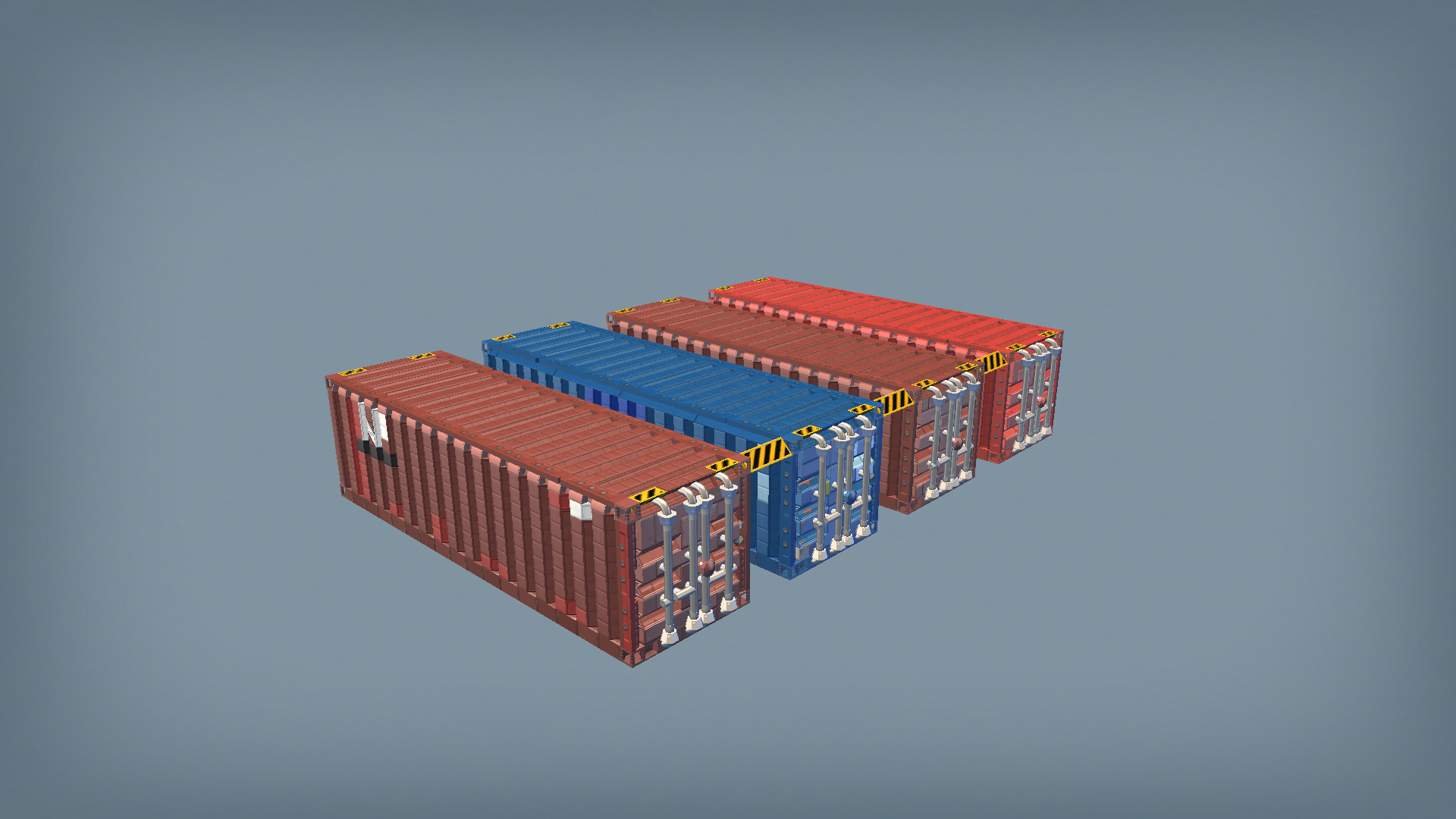 Cargo Shipping Containers Pack 30ft / 9m (Static)