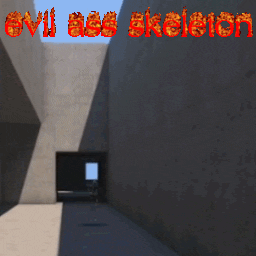 evil ass skeleton nextbot that throws itself at you