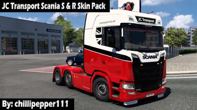 Red & Black Scania Paint Job Pack preview