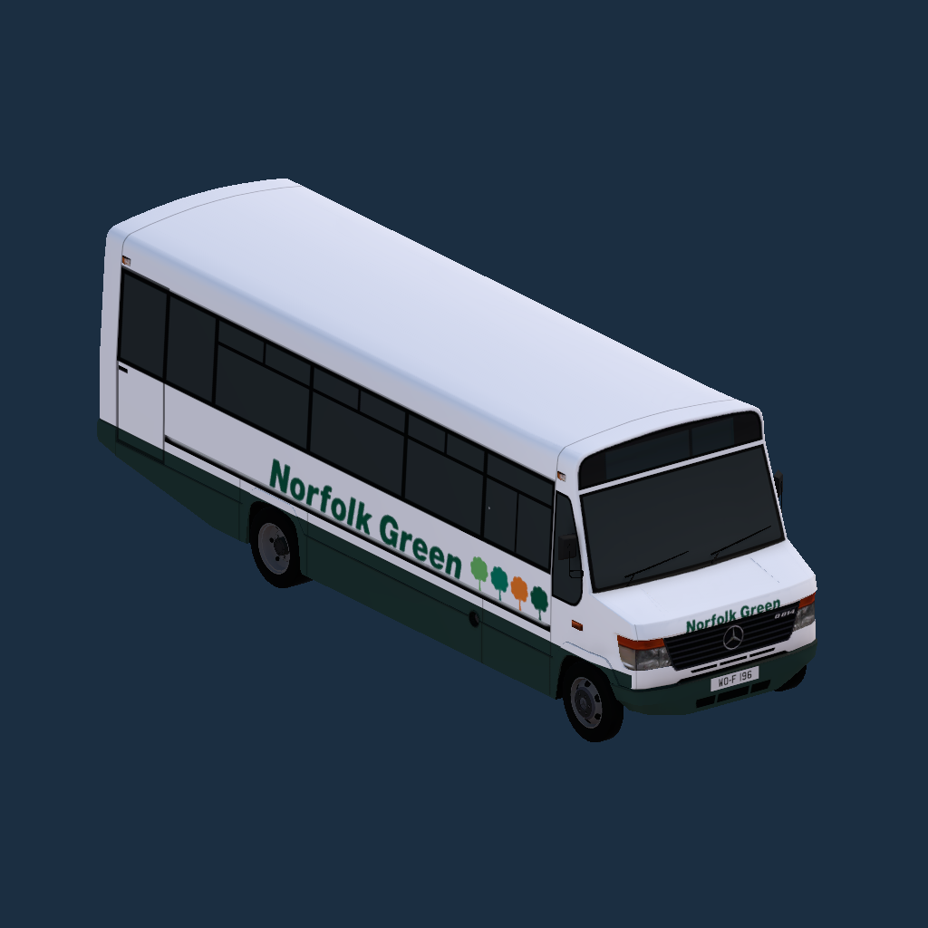 Mercedes-Benz O814D Plaxton Beaver 2 8.5m Norfolk Green White & Green Branded