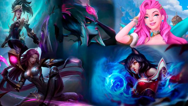 R-18 Kai'sa & Ahri & Evelynn & Seraphine & Akali (K/DA Classic) (League of Legends) animated Glow Tablet Medkit
