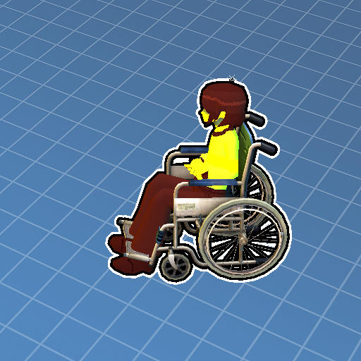 kris deltarune in a wheelchair preview