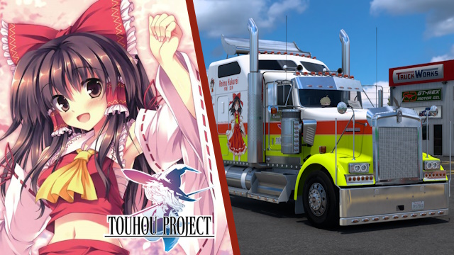 Kenworth W900 Reimu Hakurei - Touhou Skin
