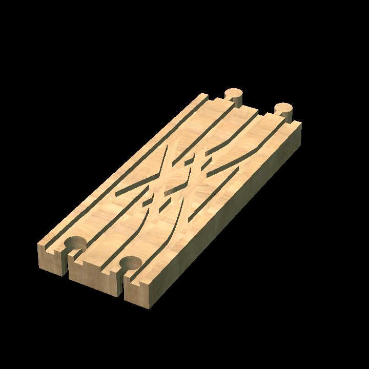 Wooden Track Criss-cross