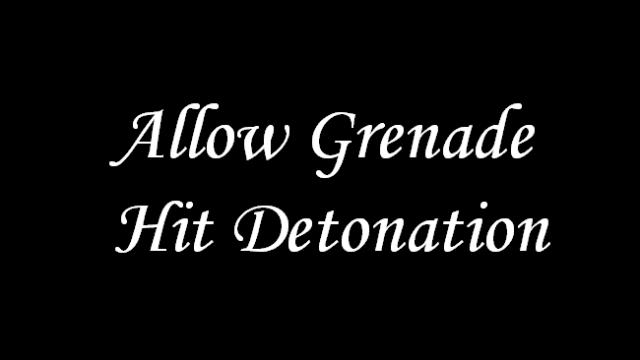 Allow Grenade Hit Detonation
