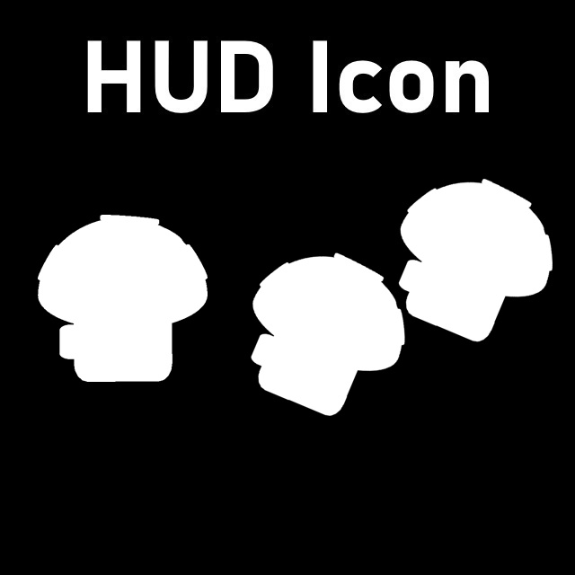 Plants vs. Zombies - Puff-shroom HUD Icon (Pistols)

