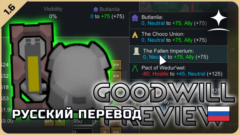Goodwill Preview — русский перевод [Star Sky Mods]