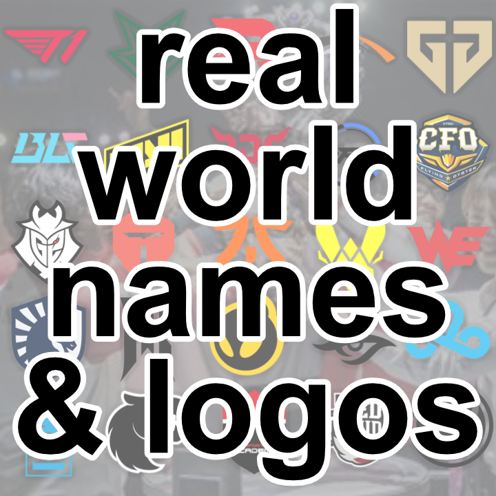 Real World Team Names and Logos '26