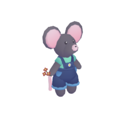 Mouse in Overalls figure/plushie
