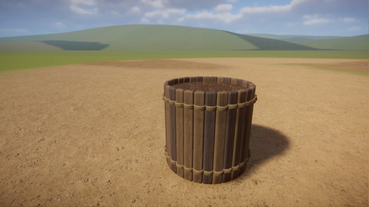 Wooden planter