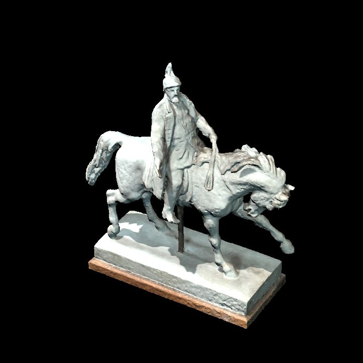 king on a horse statue