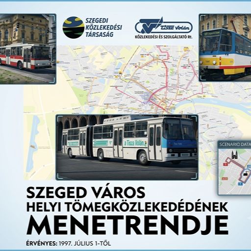 Szeged Város Helyi Tömegközlekedésének Menetrendje 1997. Július 1-től