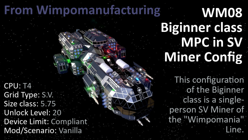 WM08 Biginner class in SV Miner config preview