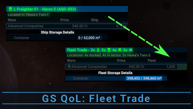 GS QoL: Fleet Trade