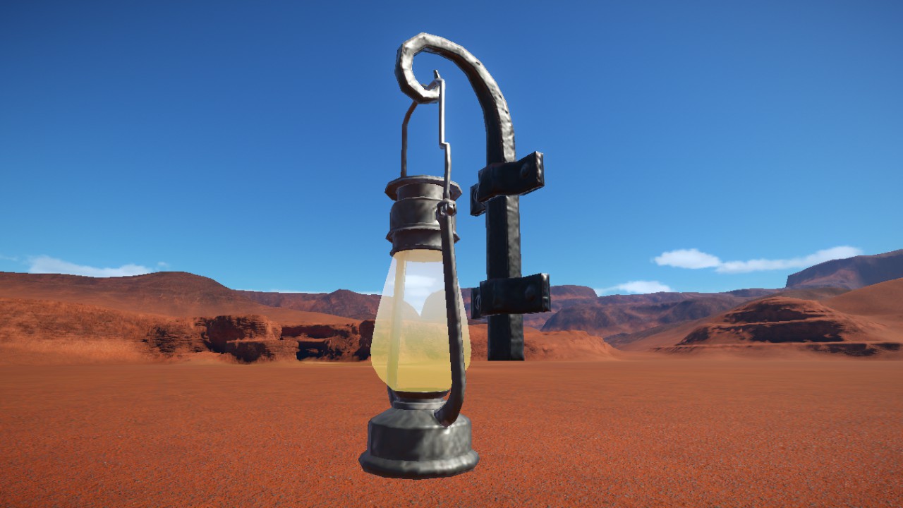 Simple Western Oil Lamp