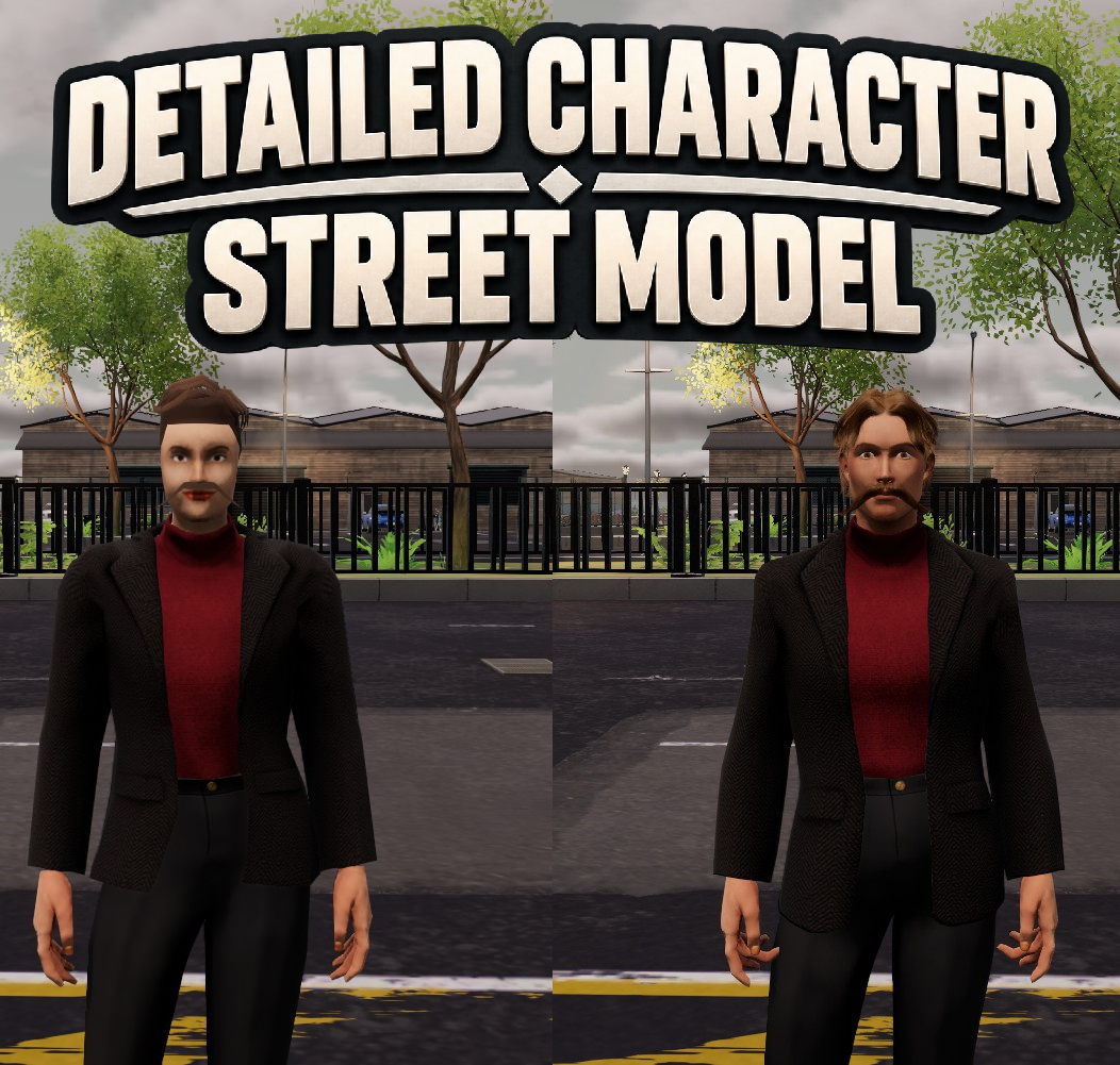 Detailed Character Street Model