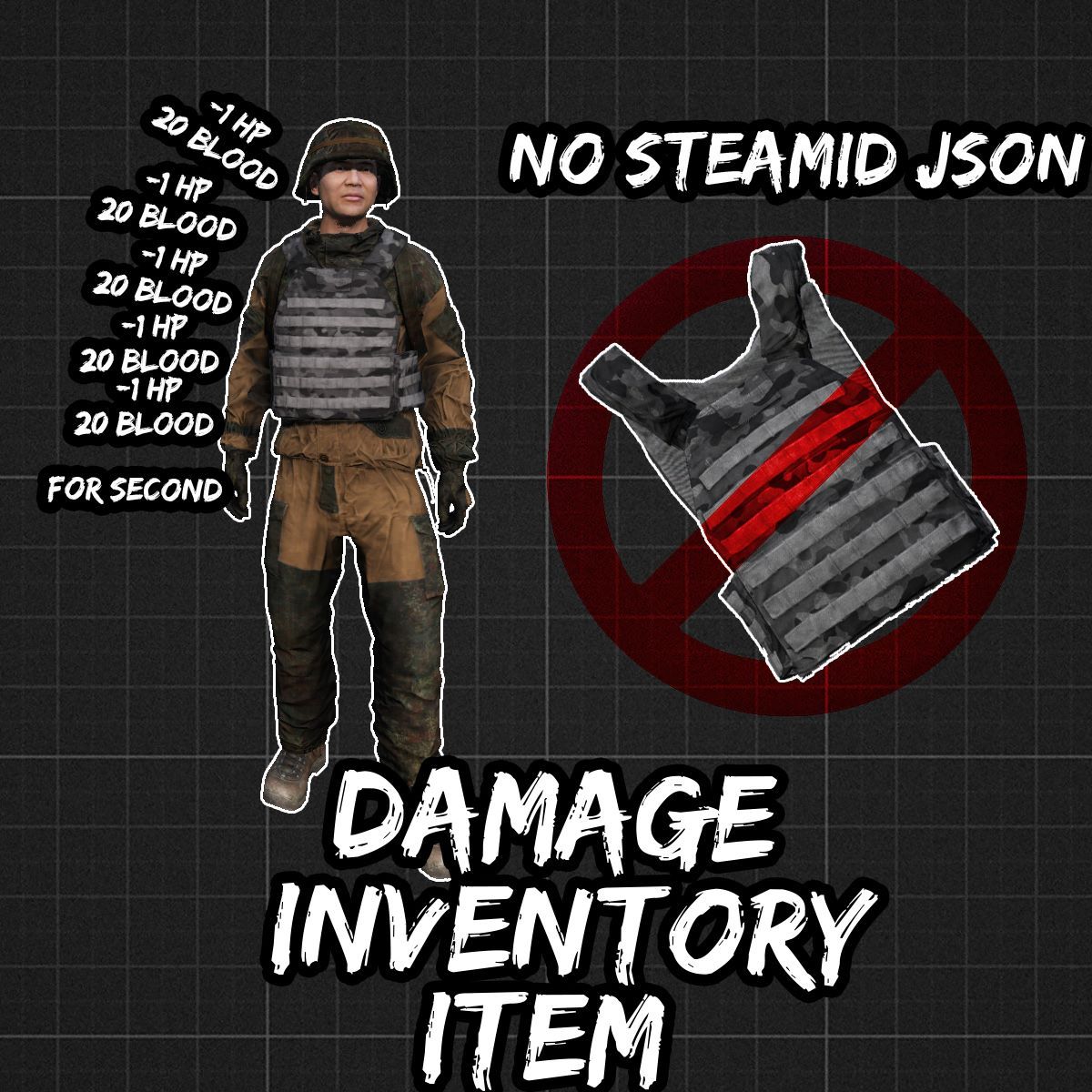 FridForsMods Damage Inventory Item
