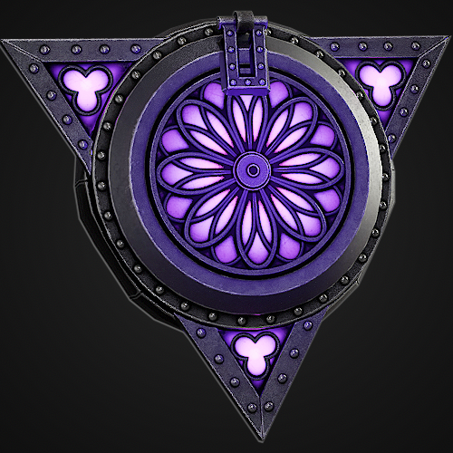 Amethyst | Armored Triangle Ladder Hatch (Glow,Transparency)