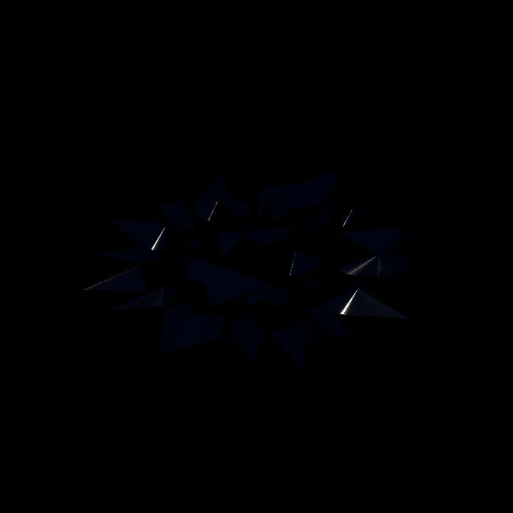 A glowing sigil - black burst