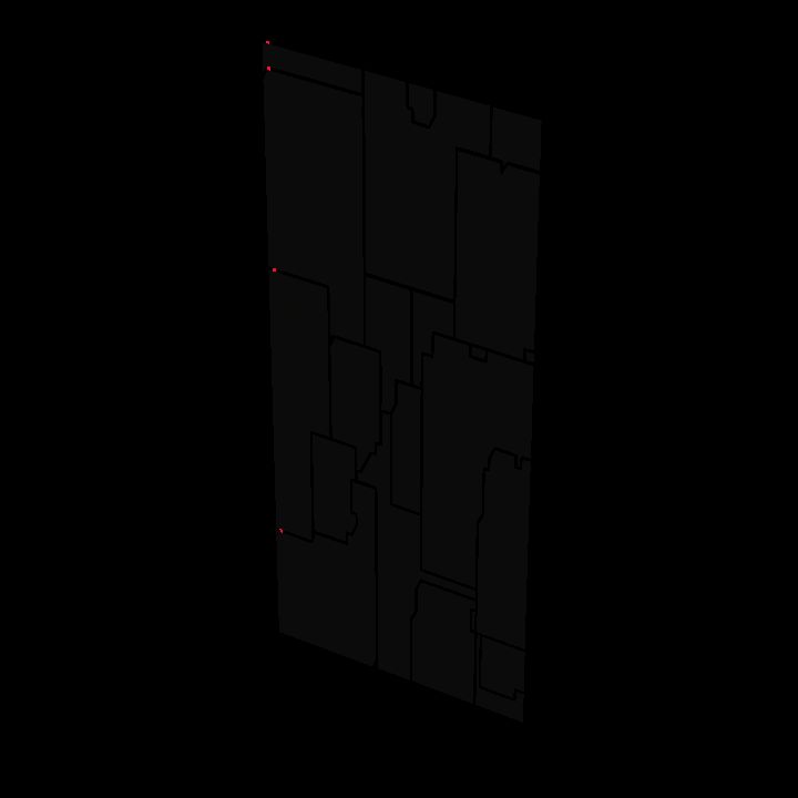 Scifi light panels - horiz red