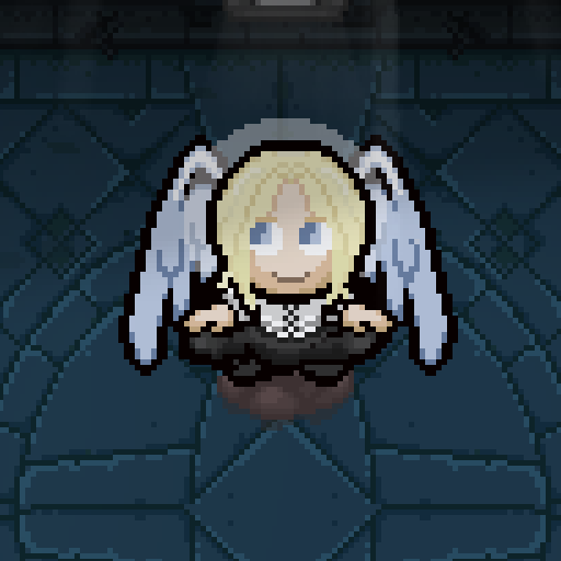 AP as an angel statue