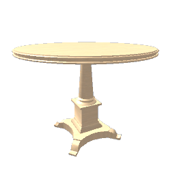 Round dining table - Light wood
