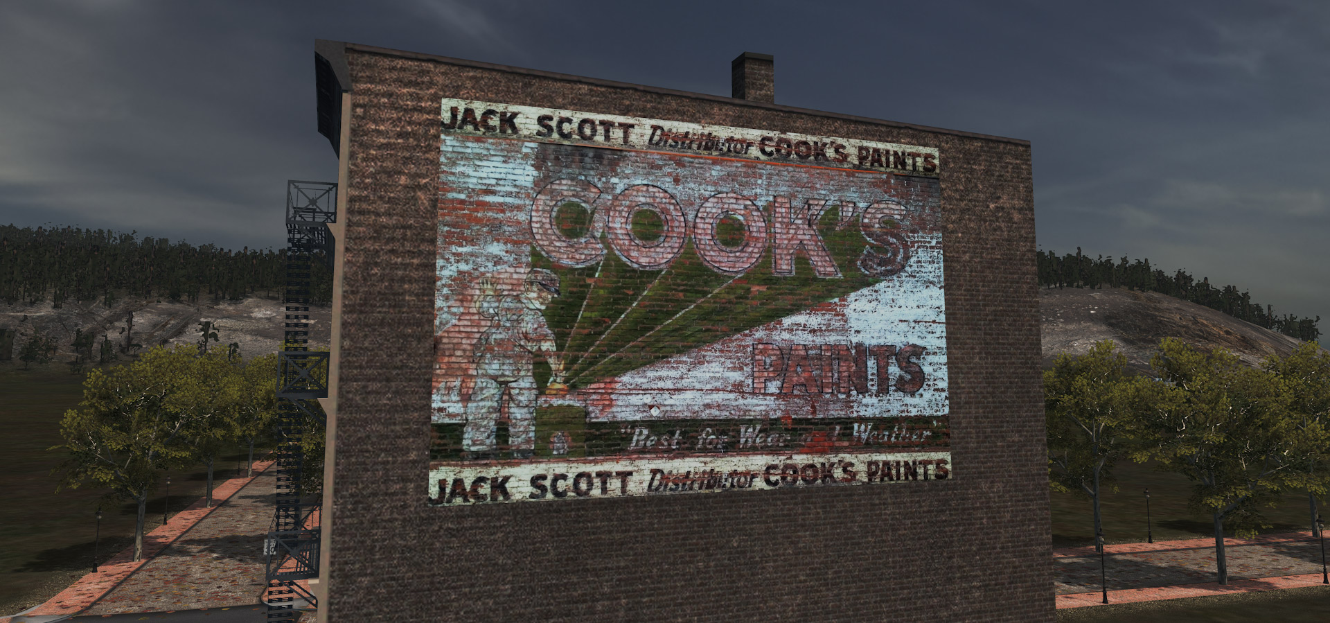 Jack Scott Paints mural