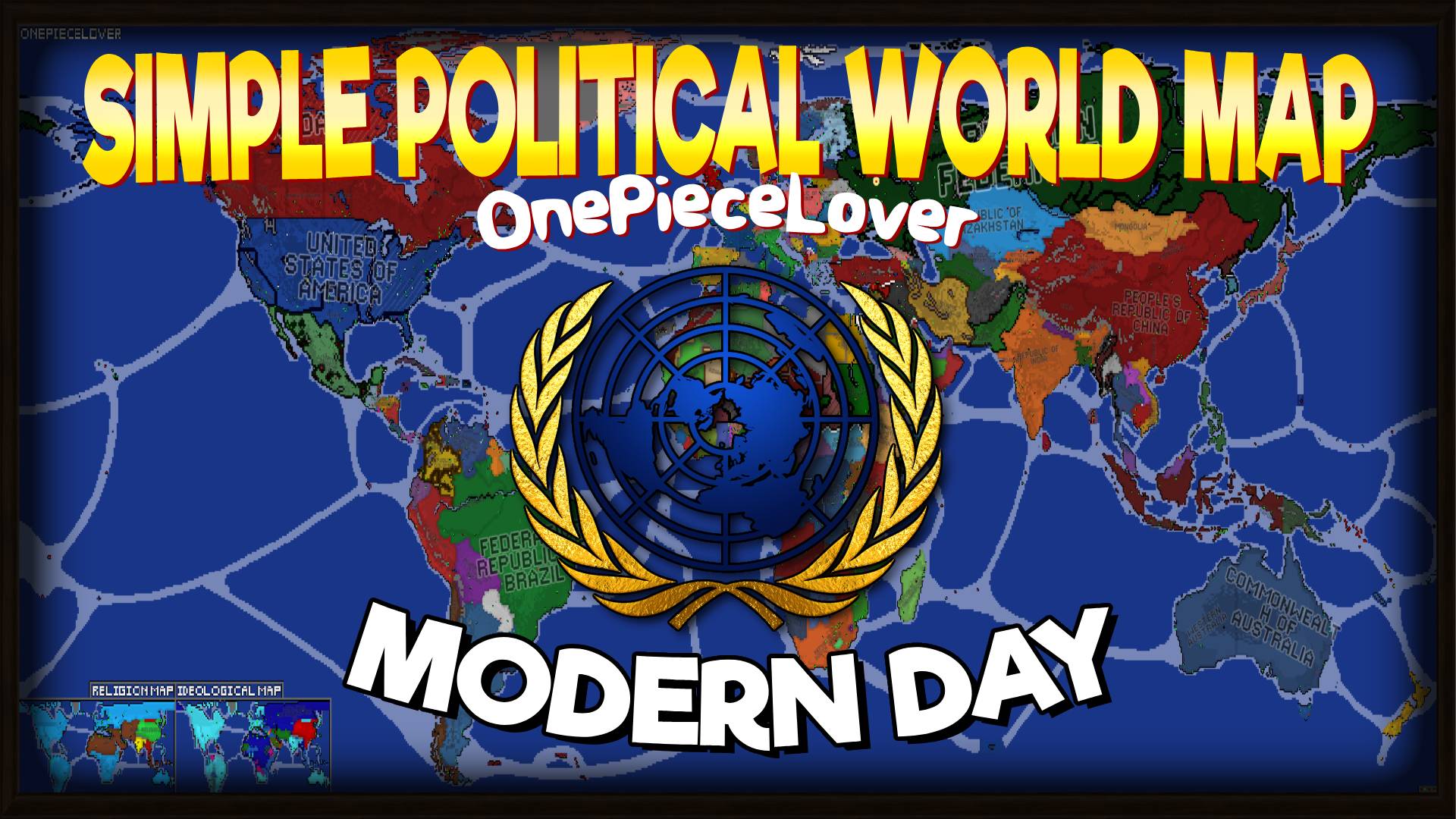 Simple Political World Map 5.1
