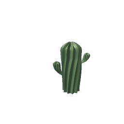 Green Ceramic Cactus Tall