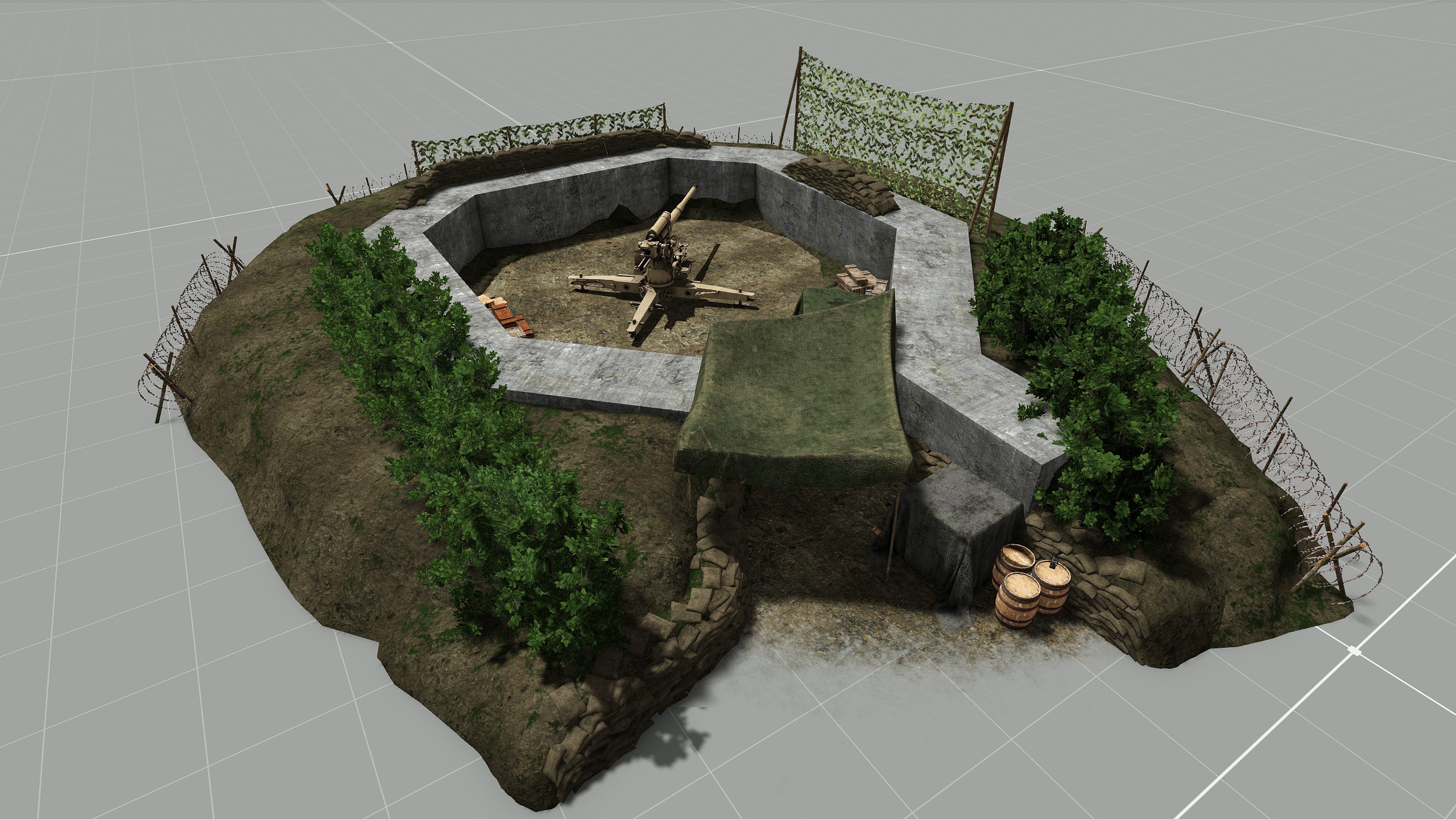 [GER] WW2 Flak Emplacement 2