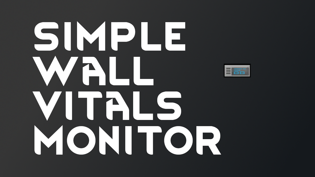 Simple Wall Vitals Monitor
