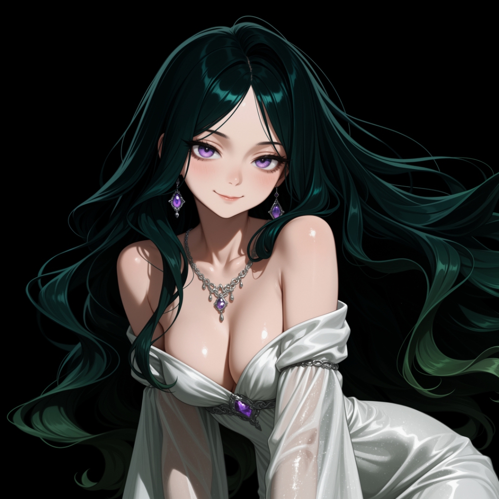 Girl | Dark Background | Dark & Colored Versions | 4K preview