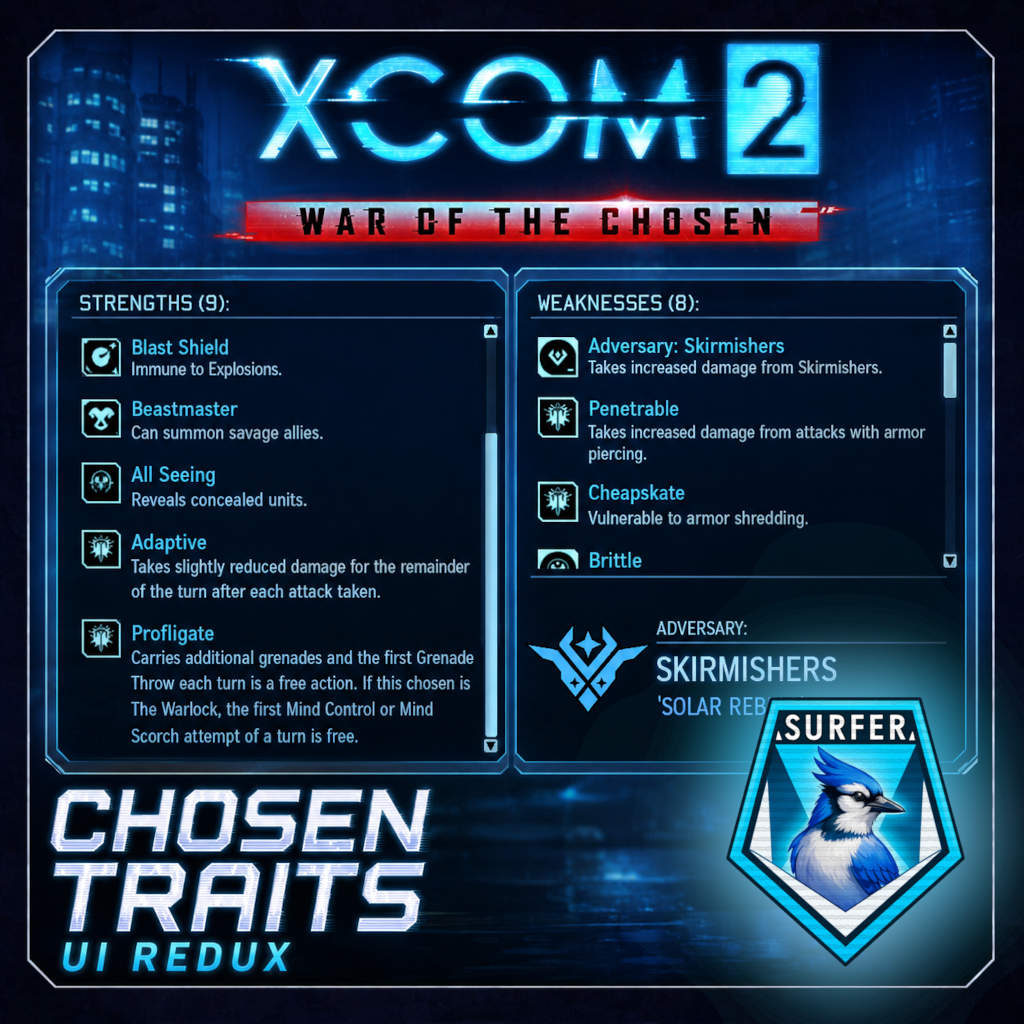 [WOTC] Chosen Traits UI Redux