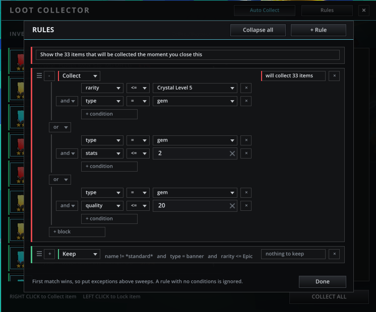 Zakros UI - Loot Collector preview
