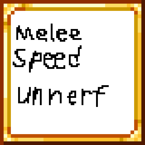 Melee speed unnerfed – tModLoader Mod