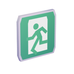 Square Exit Sign