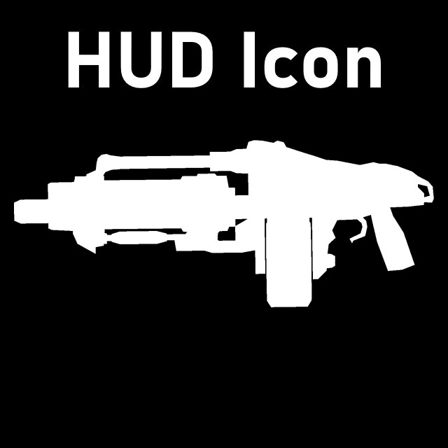 Gears of War - Troika HMG HUD Icon (M60)
