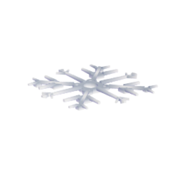 Laying snowflake
