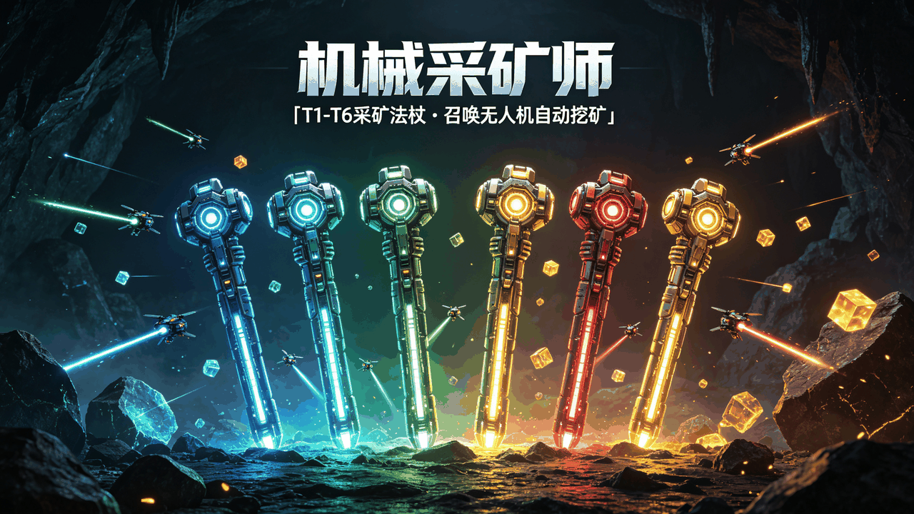 机械采矿师 - T1-T6采矿法杖 preview