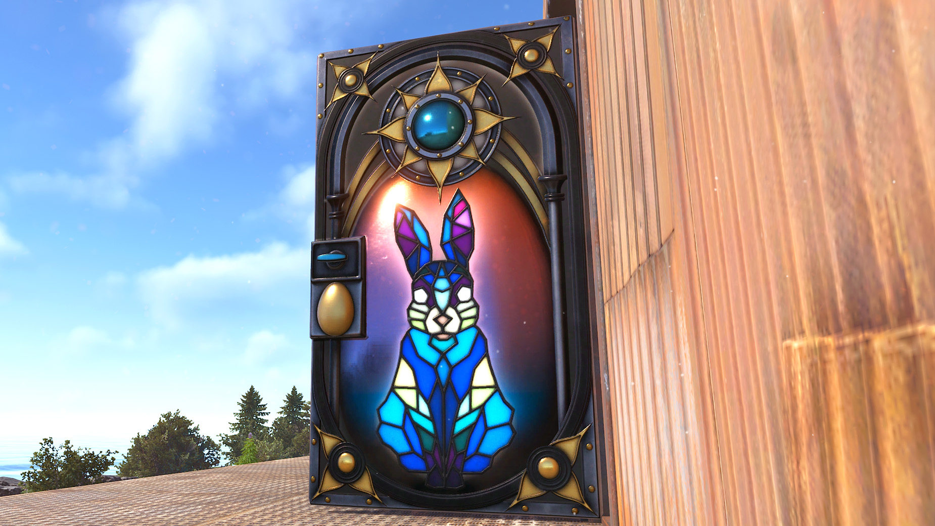 Easter Bunny Sheet Metal Door thumbnail 6
