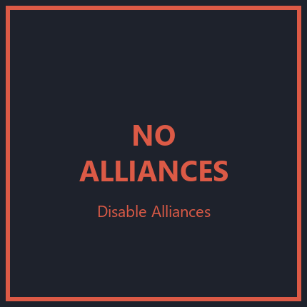 Disable Alliances