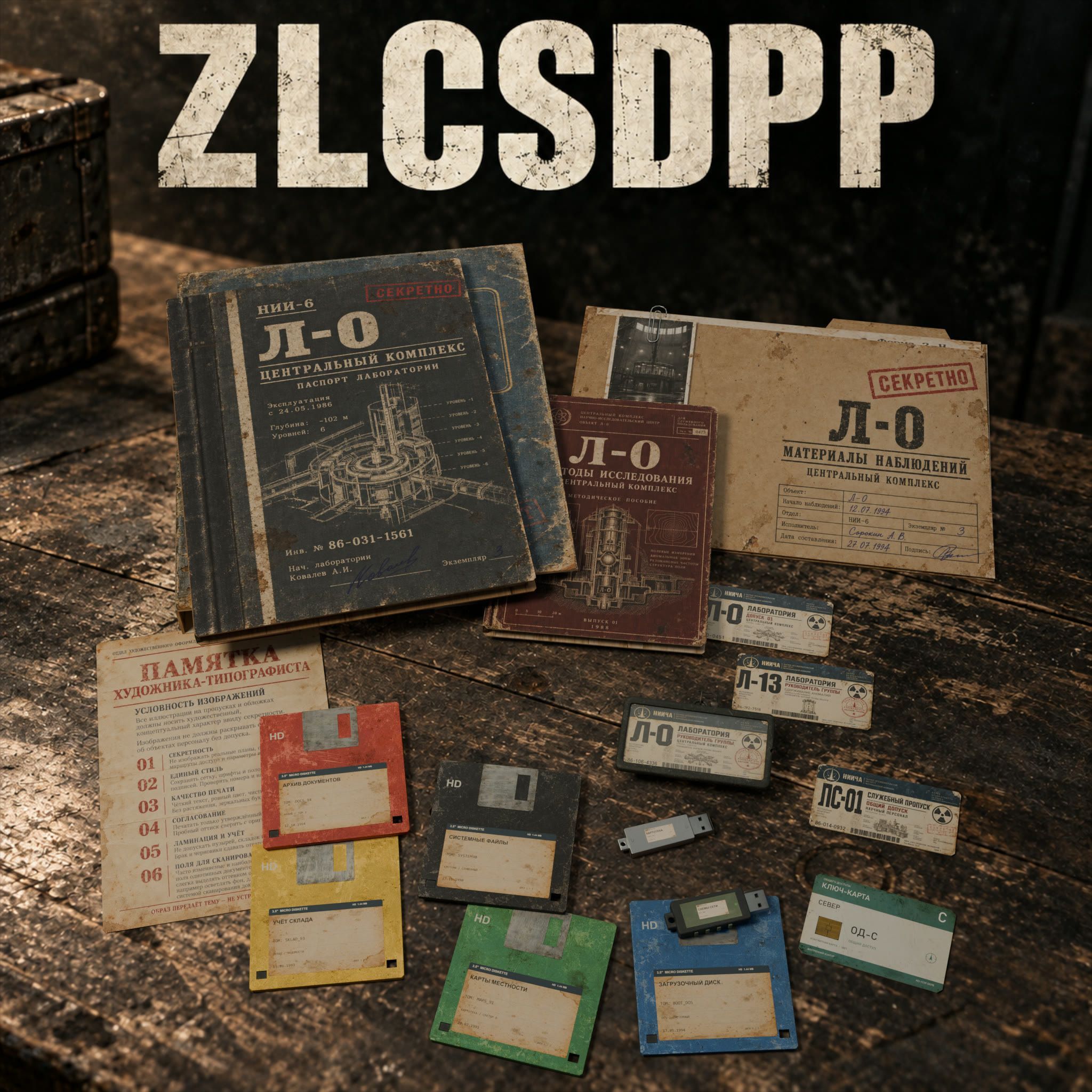 ZLC Stalker Documents Props Pack (документы)