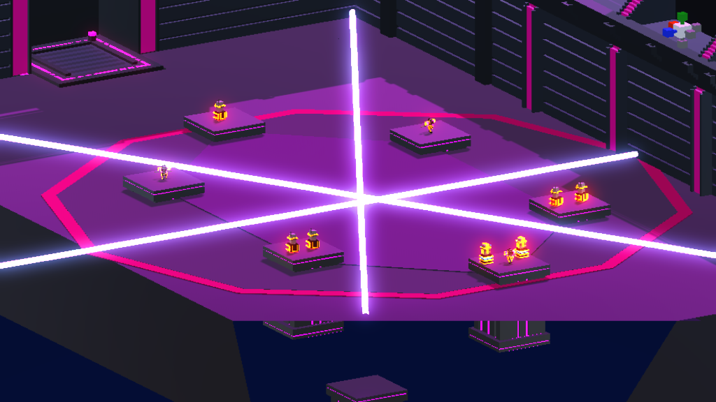 spinning laser bars